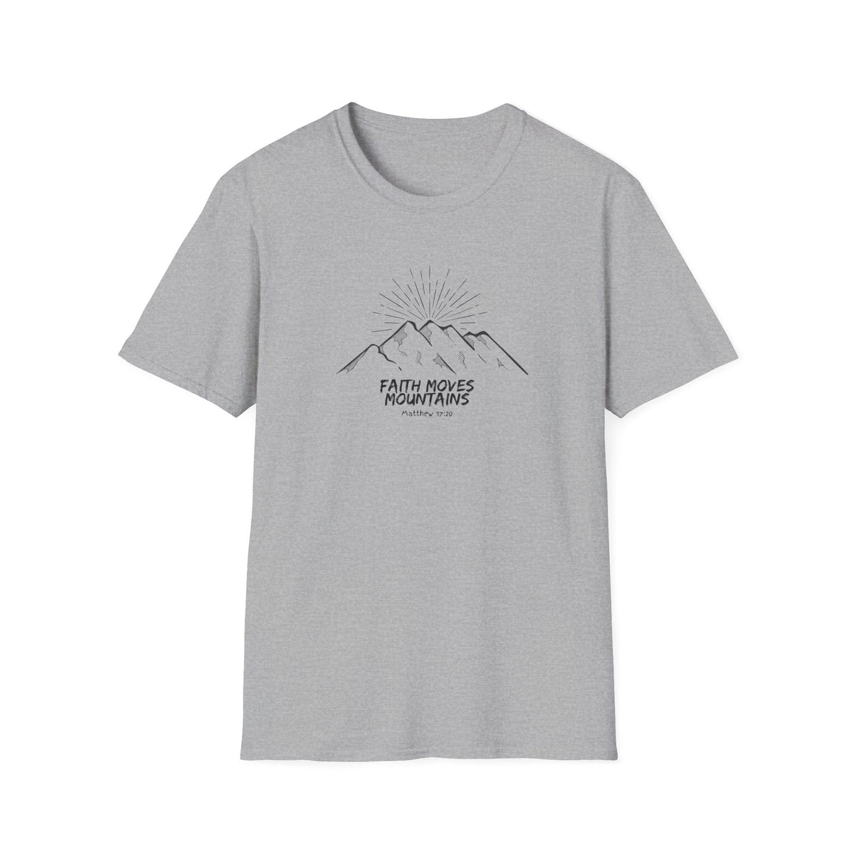 "Faith Moves Mountains" Unisex Softstyle T-Shirt