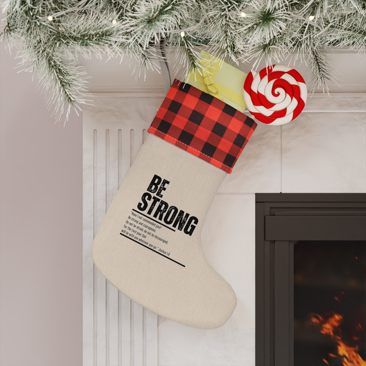 "Be Strong" Christmas Stocking