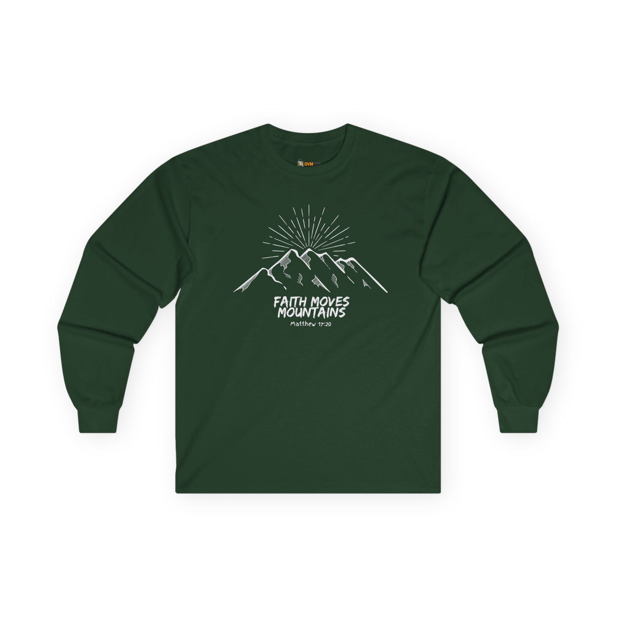 Faith Moves Mountains- Unisex Ultra Cotton Long Sleeve Tee