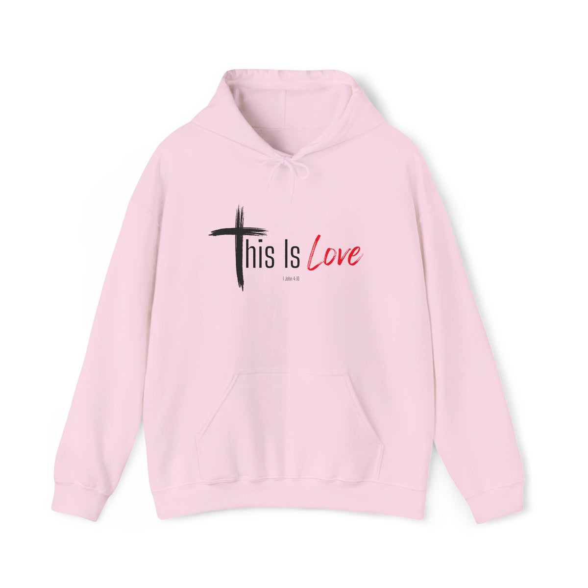 This Is Love Christian Hoodie – 1 John 4:10 Faith Apparel - Unisex Heavy Blend™ Hooded Sweatshirt