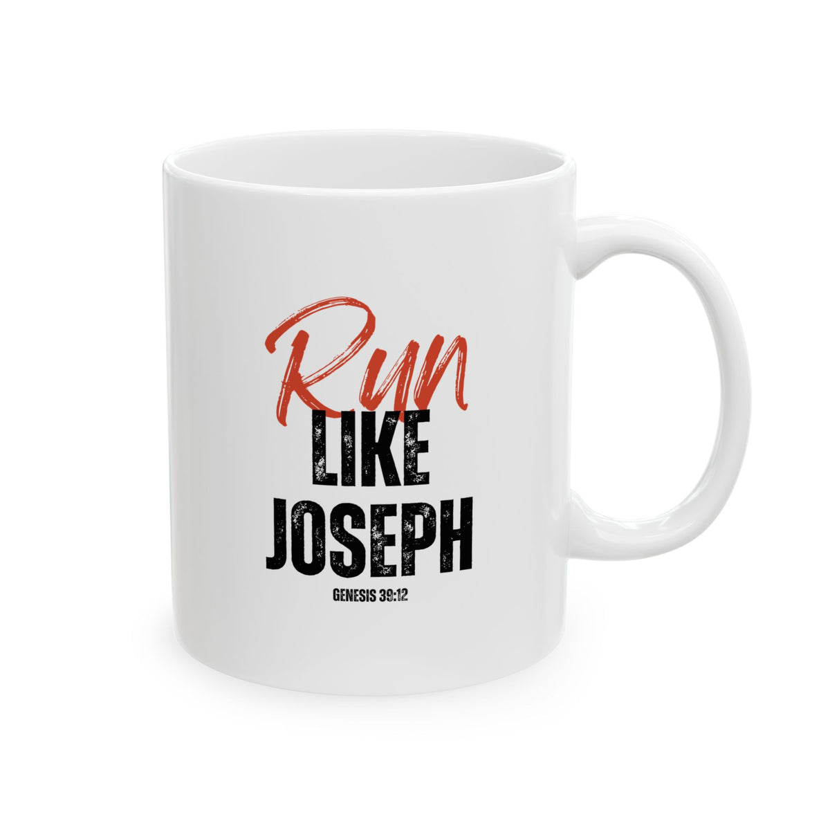 "Run Like Joseph" Ceramic Mug, (11oz, 15oz)