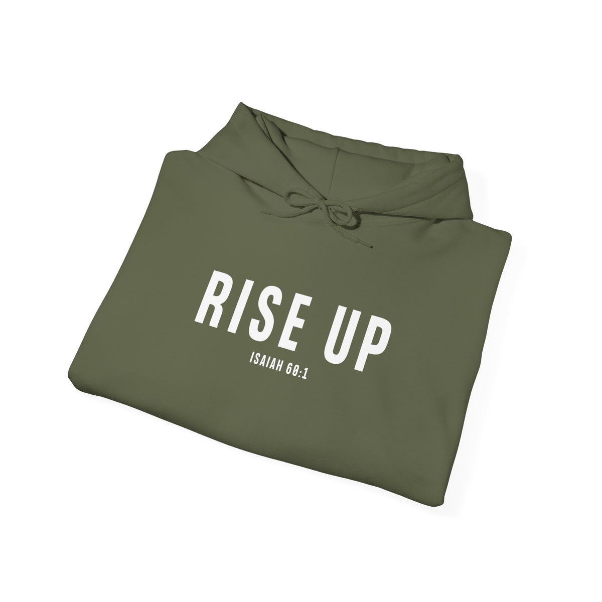 Rise Up Christian Hoodie – Isaiah 60:1 Faith Comfort Wear