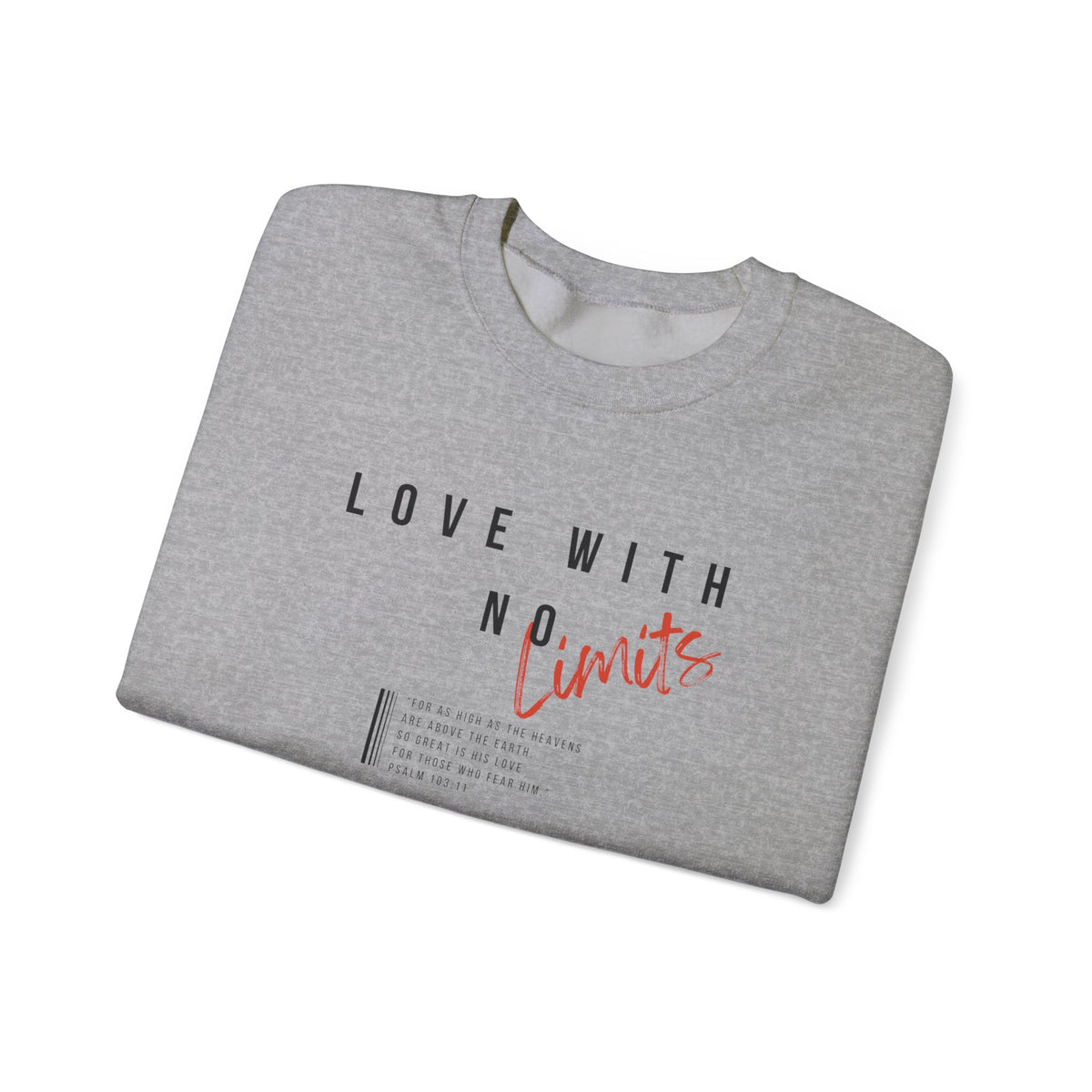 Love With No Limits- Unisex Heavy Blend™ Crewneck Sweatshirt