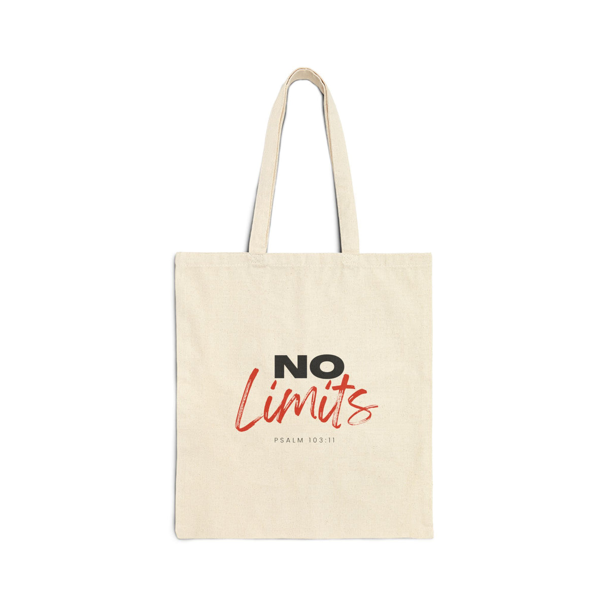 "No Limits" Cotton Canvas Tote Bag