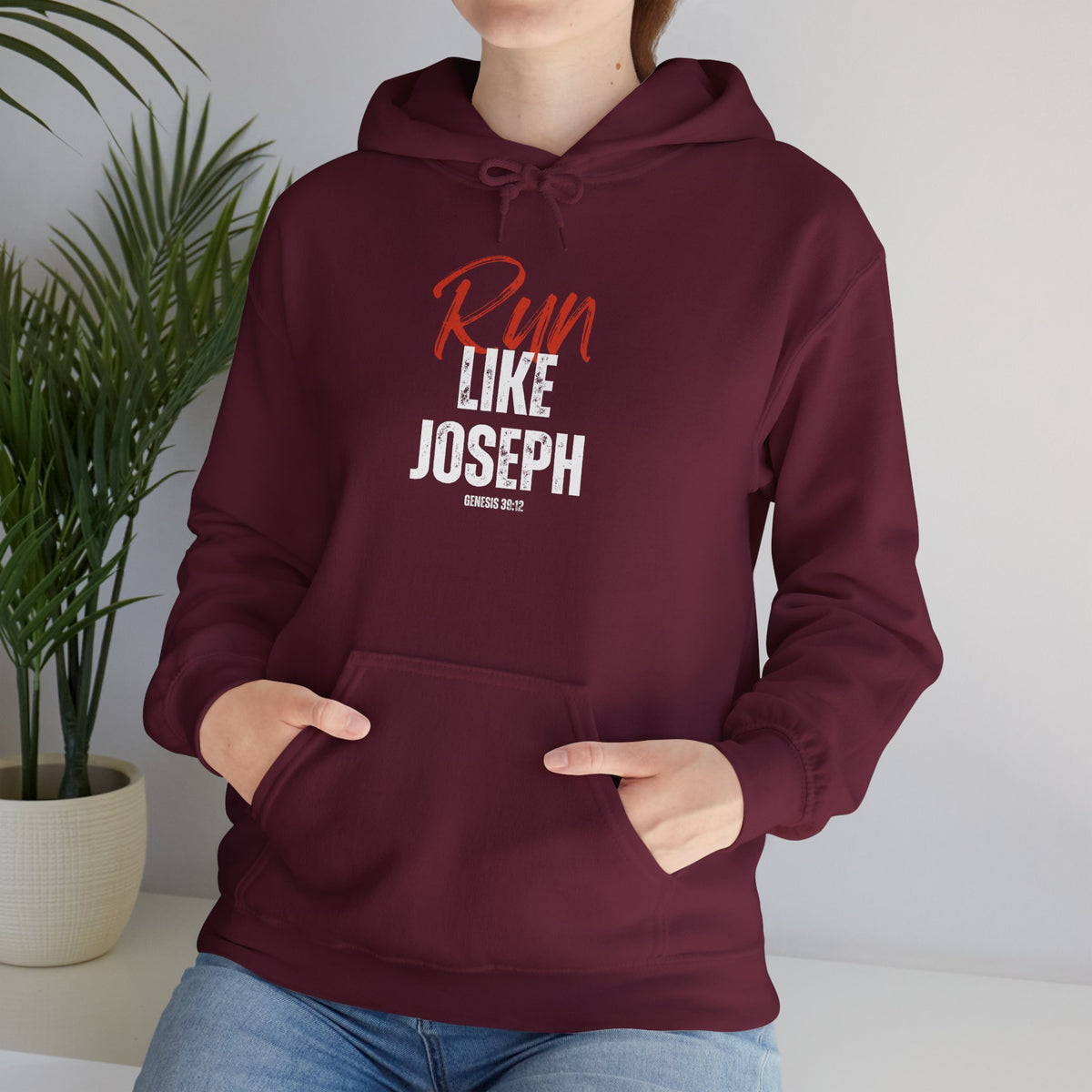 "Run Like Joseph" Unisex Heavy Blend™ Hooded Sweatshirt