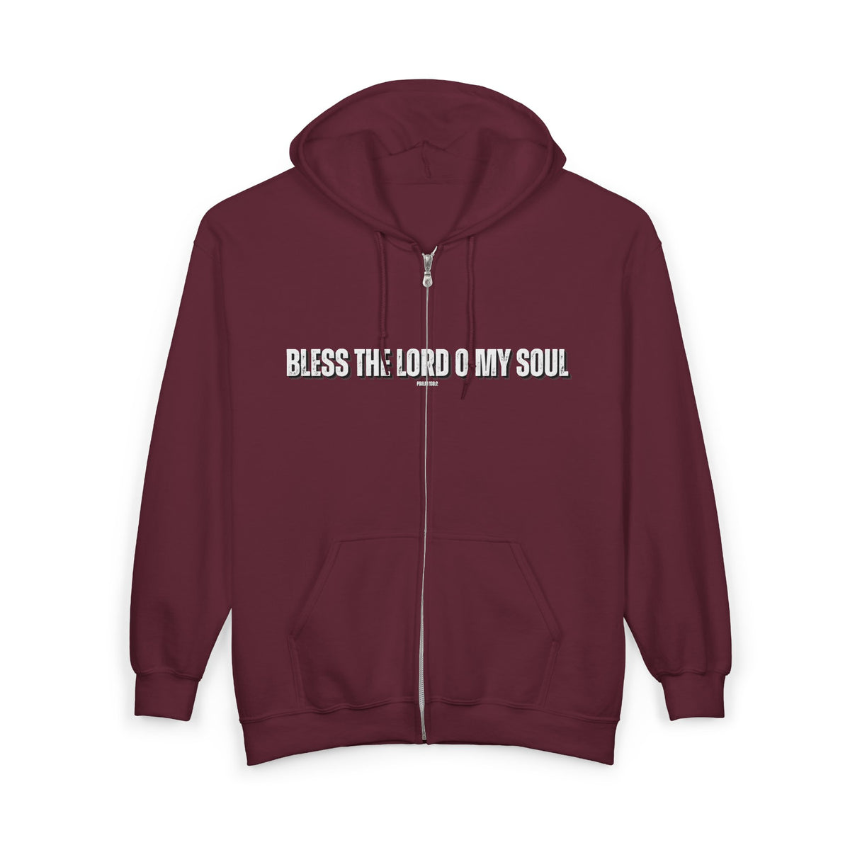 Bless The Lord O My Soul | Men's Heavy Blend™ Full Zip Hooded Sweatshirt
