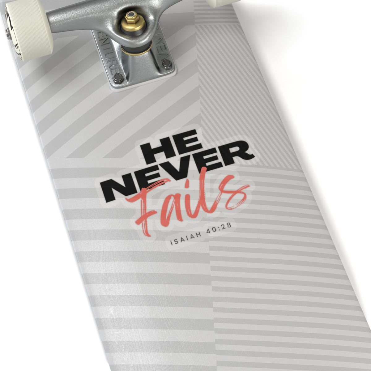 He Never Fails- Kiss-Cut Stickers