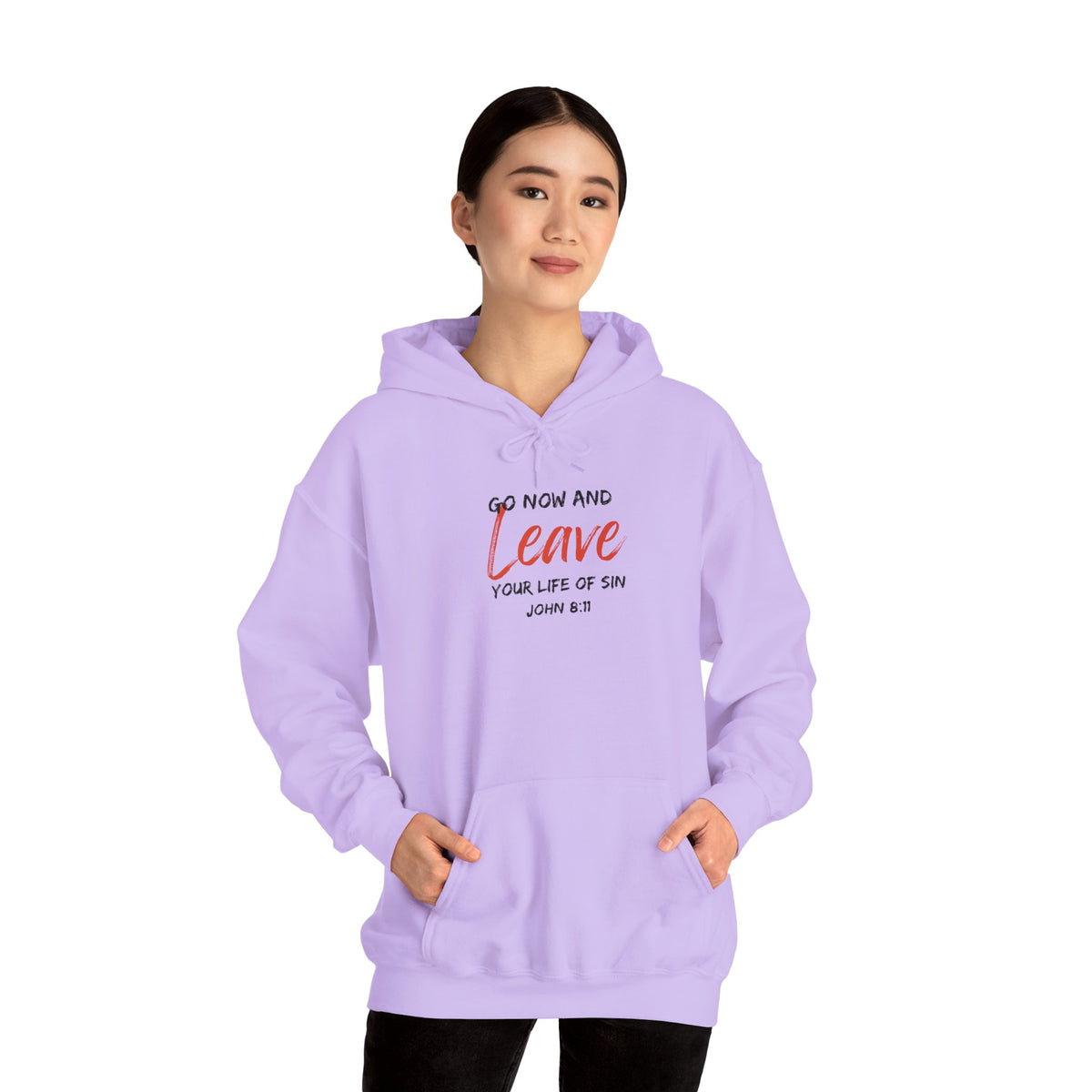 Go Now and Leave Your Life of Sin- Unisex Heavy Blend™ Hooded Sweatshirt