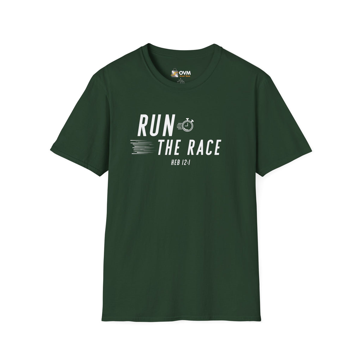 Run the Race Christian T-Shirt – Hebrews 12:1 Faith Apparel