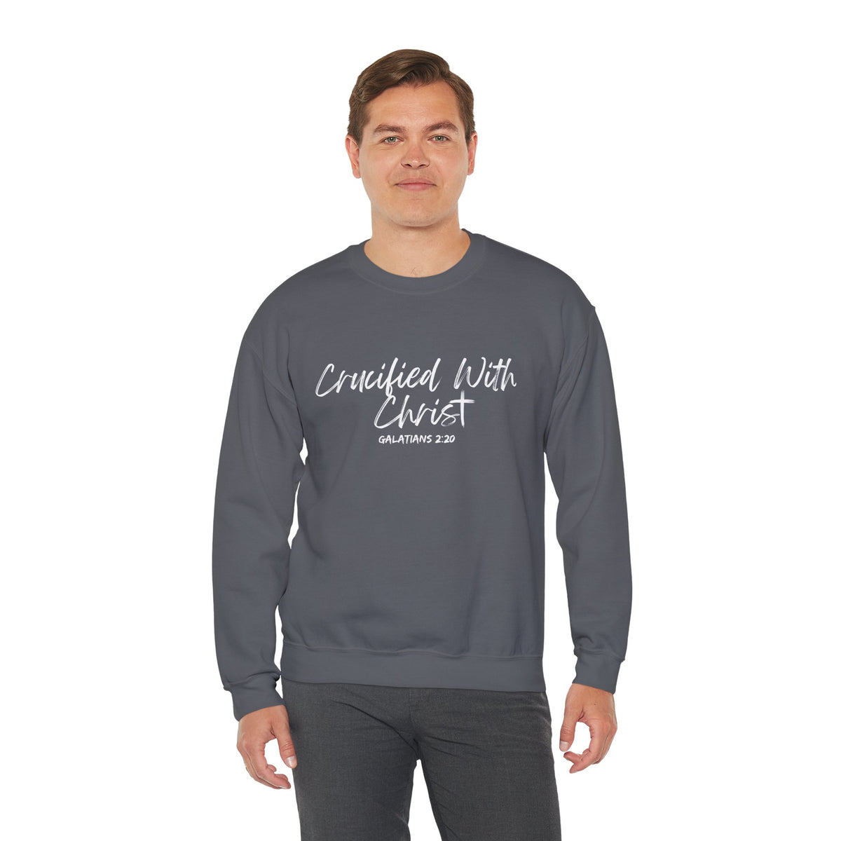 Crucified With Christ- Unisex Heavy Blend™ Crewneck Sweatshirt