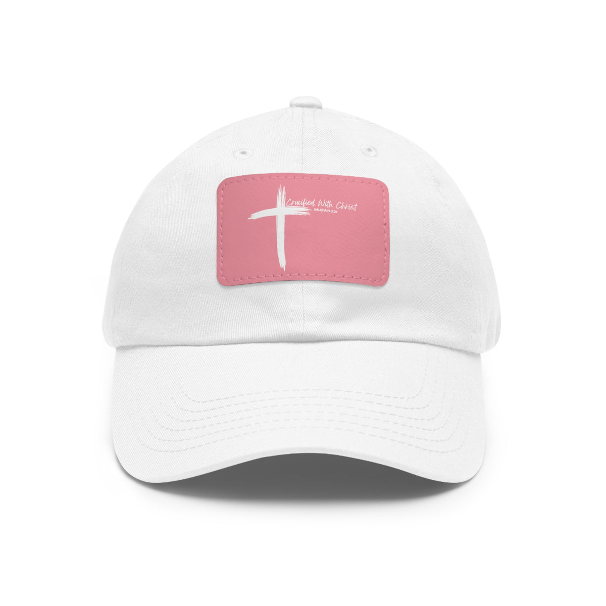 Crucified With Christ Ver.2- Dad Hat with Leather Patch (Rectangle)