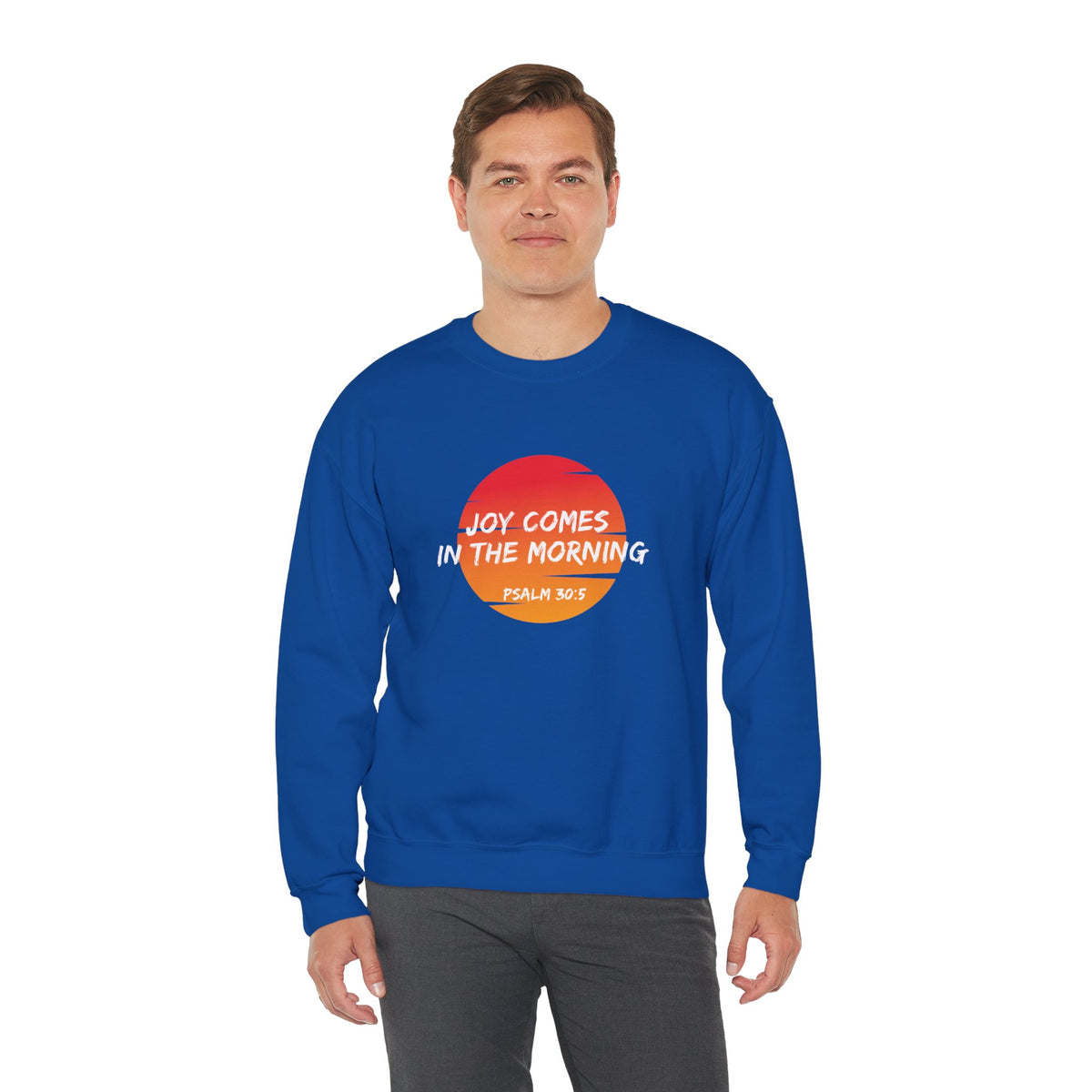 Joy Comes in the Morning- Unisex Heavy Blend™ Crewneck Sweatshirt