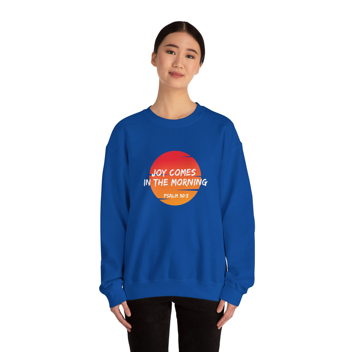 Joy Comes in the Morning- Unisex Heavy Blend™ Crewneck Sweatshirt