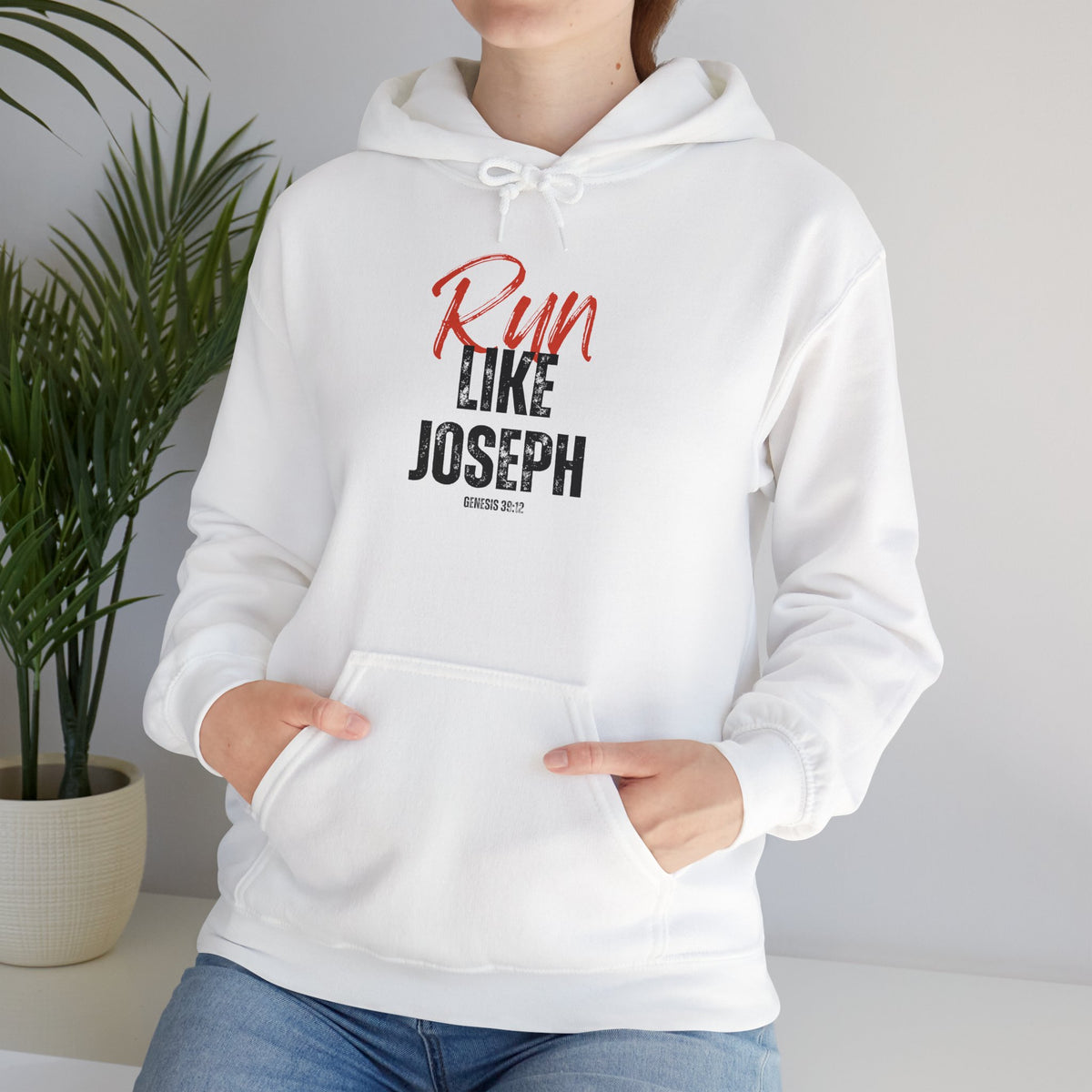 "Run Like Joseph" Unisex Heavy Blend™ Hooded Sweatshirt