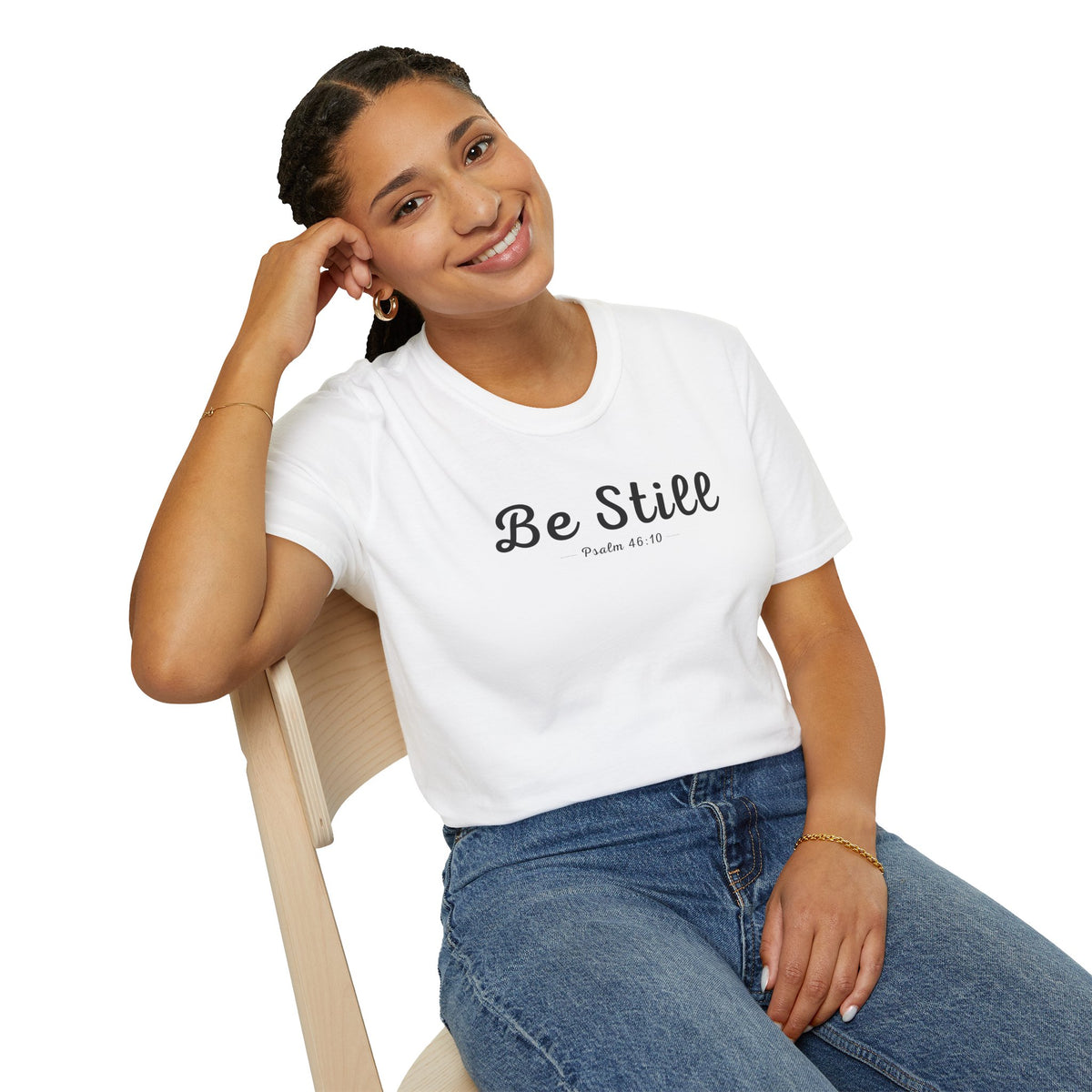 Be Still Christian T-Shirt – Psalm 46:10 Faith Apparel