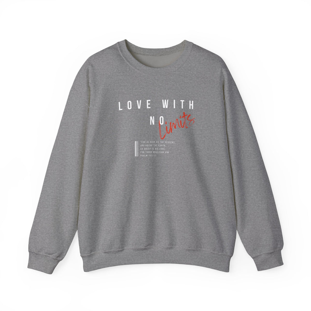 Love With No Limits- Unisex Heavy Blend™ Crewneck Sweatshirt