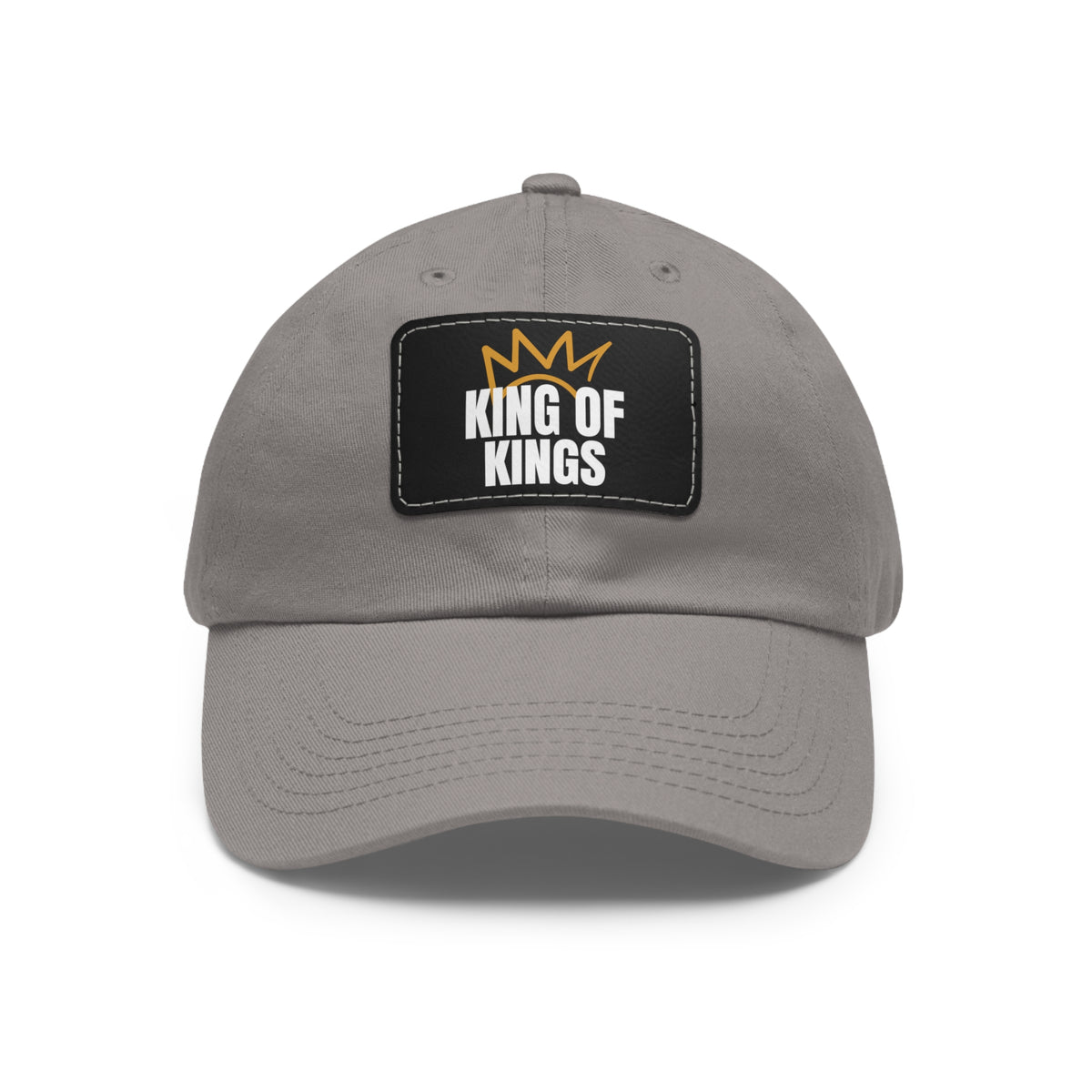 Dad Hat with Leather Patch (Rectangle)