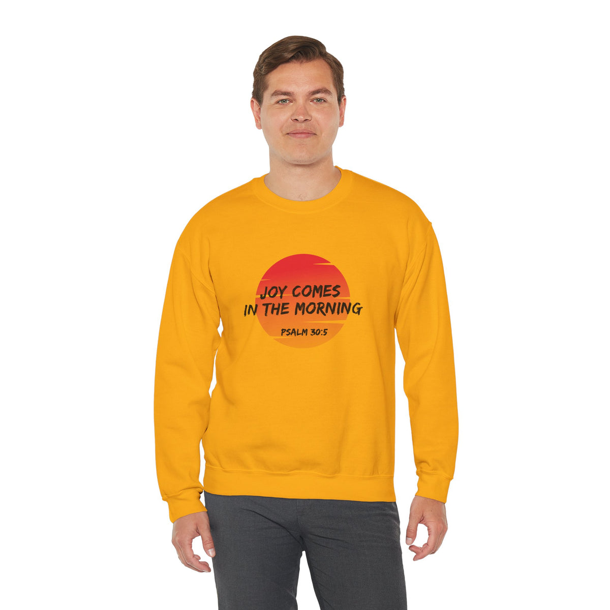 Joy Comes in the Morning- Unisex Heavy Blend™ Crewneck Sweatshirt