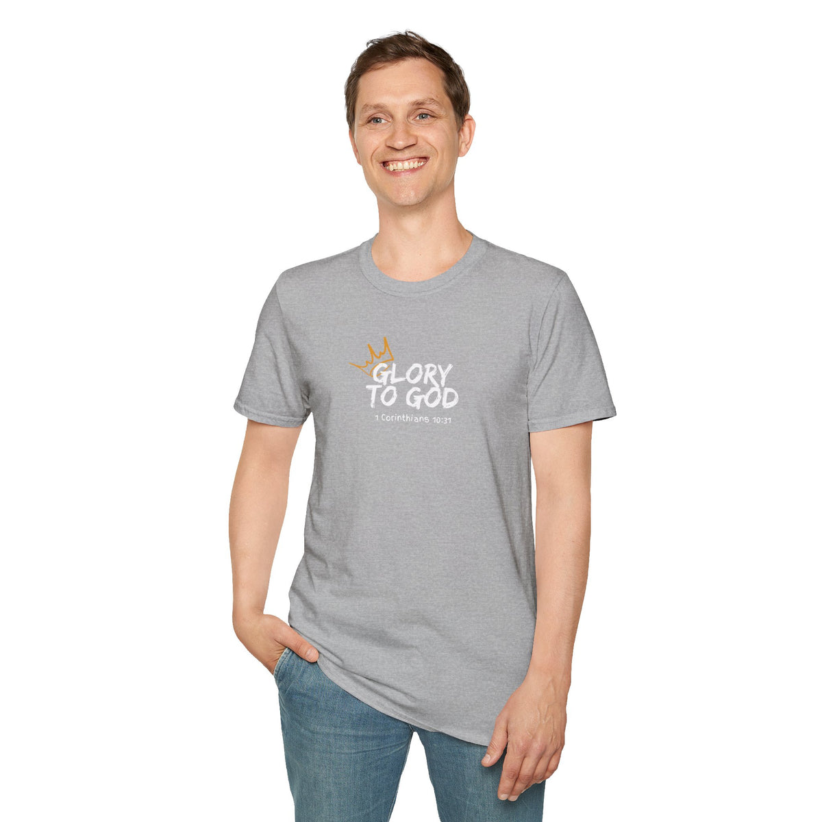 "Glory To God" Unisex Softstyle T-Shirt