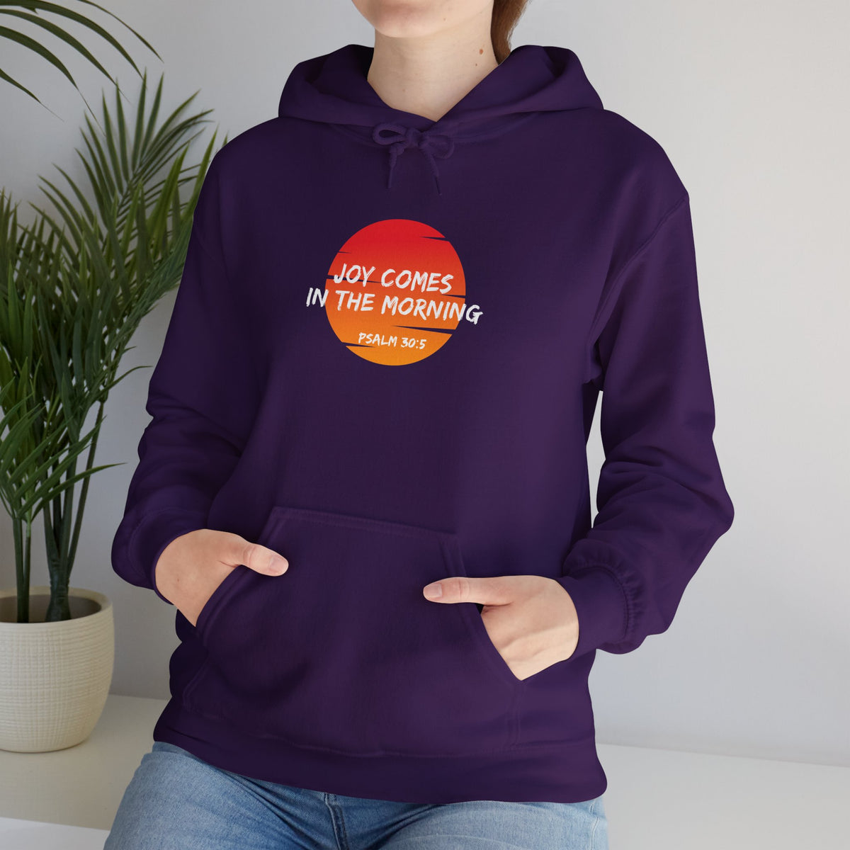 Joy Comes in the Morning- Unisex Heavy Blend™ Hooded Sweatshirt