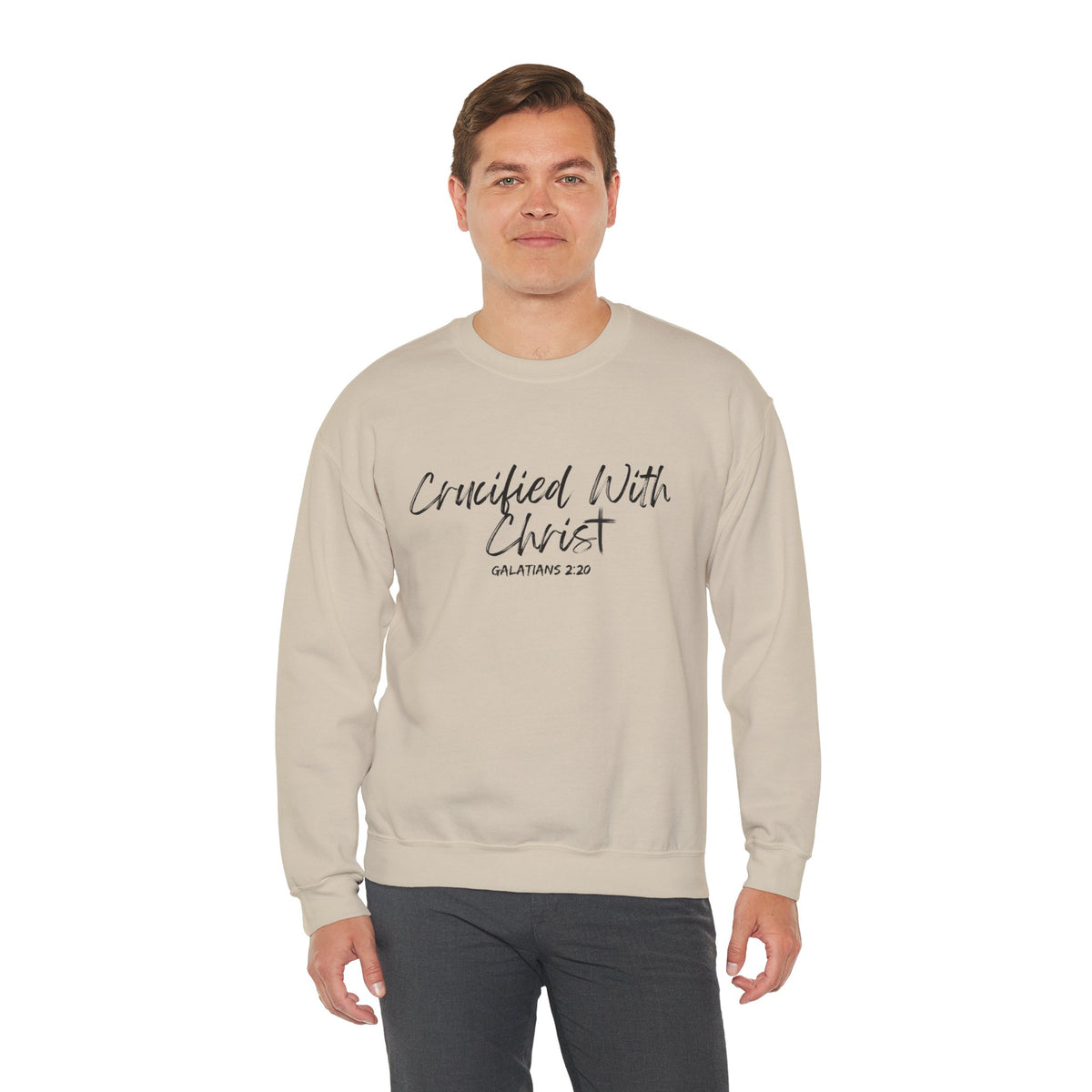 Crucified With Christ- Unisex Heavy Blend™ Crewneck Sweatshirt