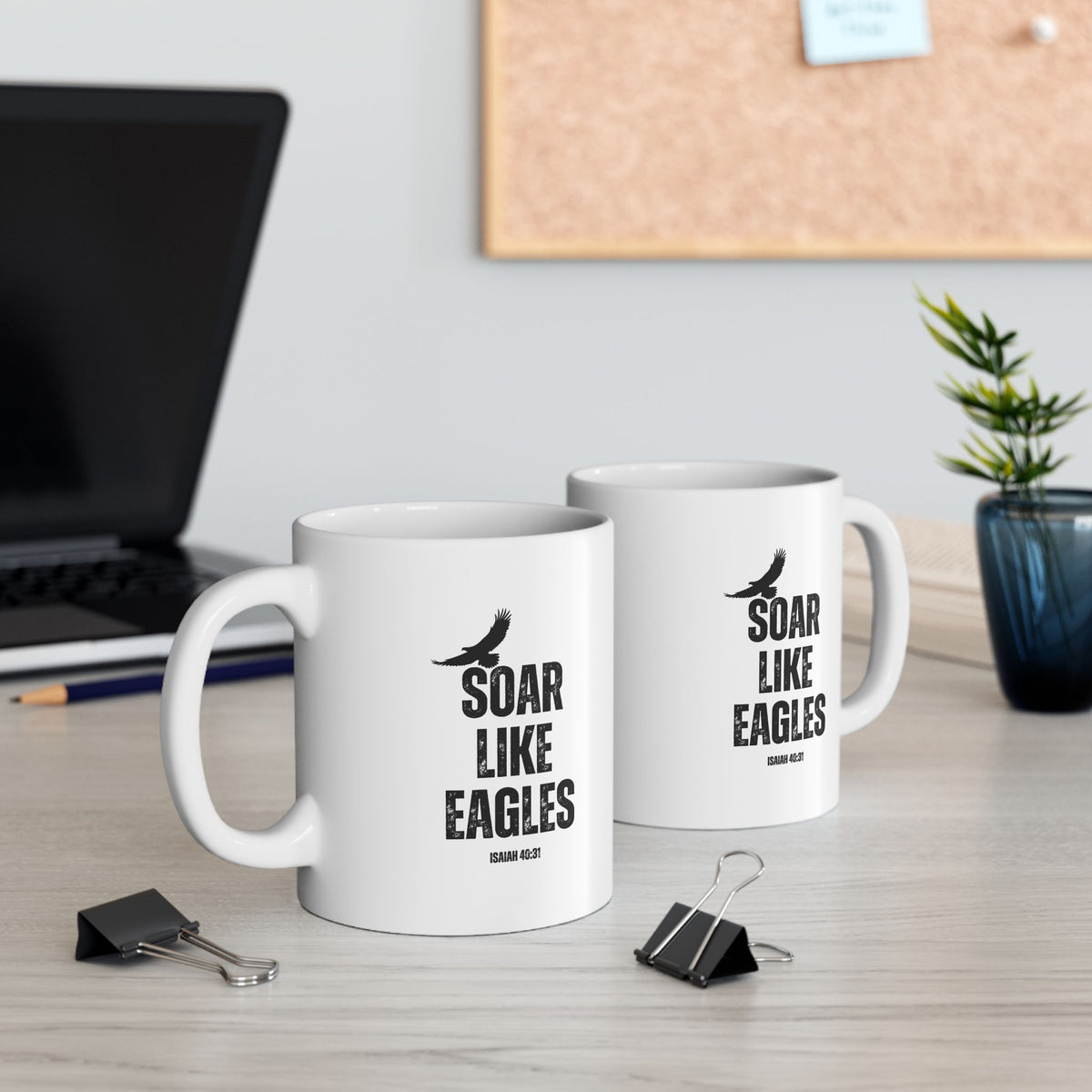 "Soar Like Eagles" Ceramic Mug, (11oz, 15oz)