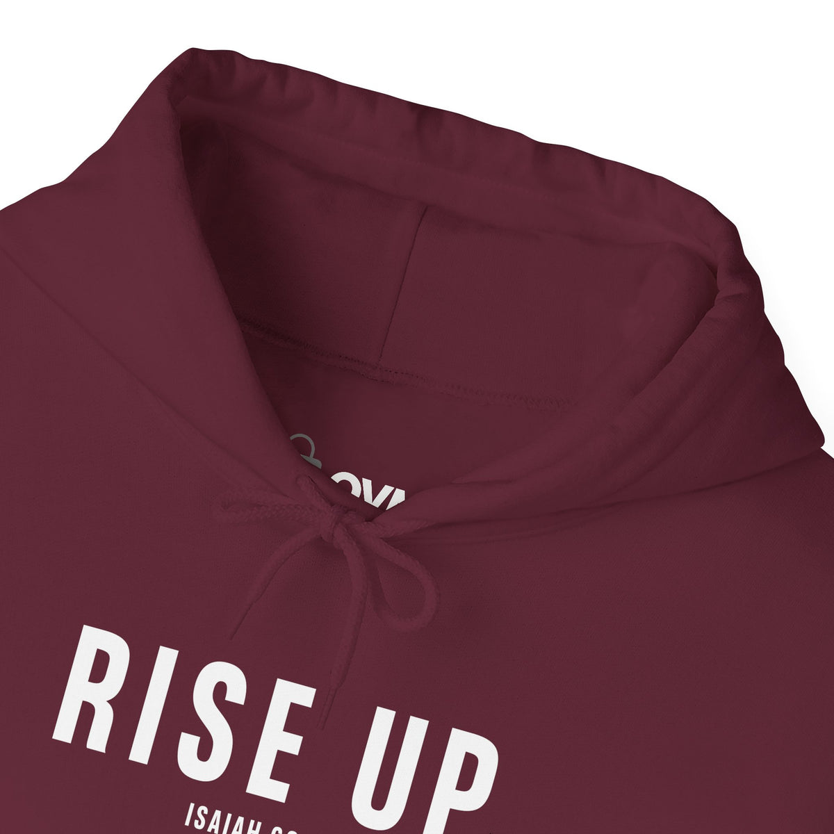 Rise Up Christian Hoodie – Isaiah 60:1 Faith Comfort Wear