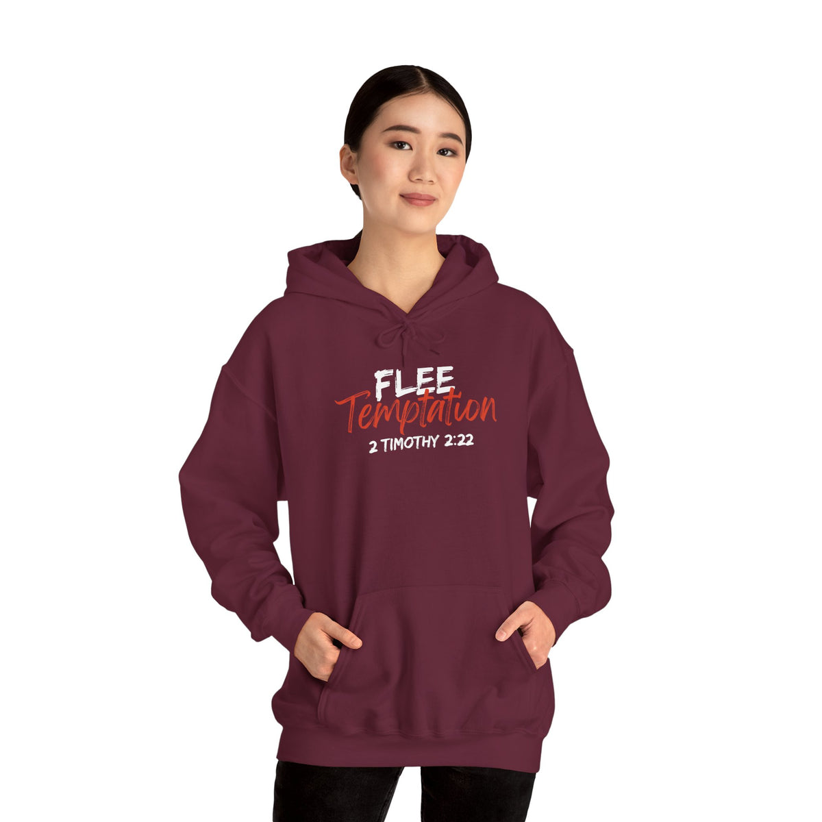 "Flee Temptation" Unisex Heavy Blend™ Hooded Sweatshirt