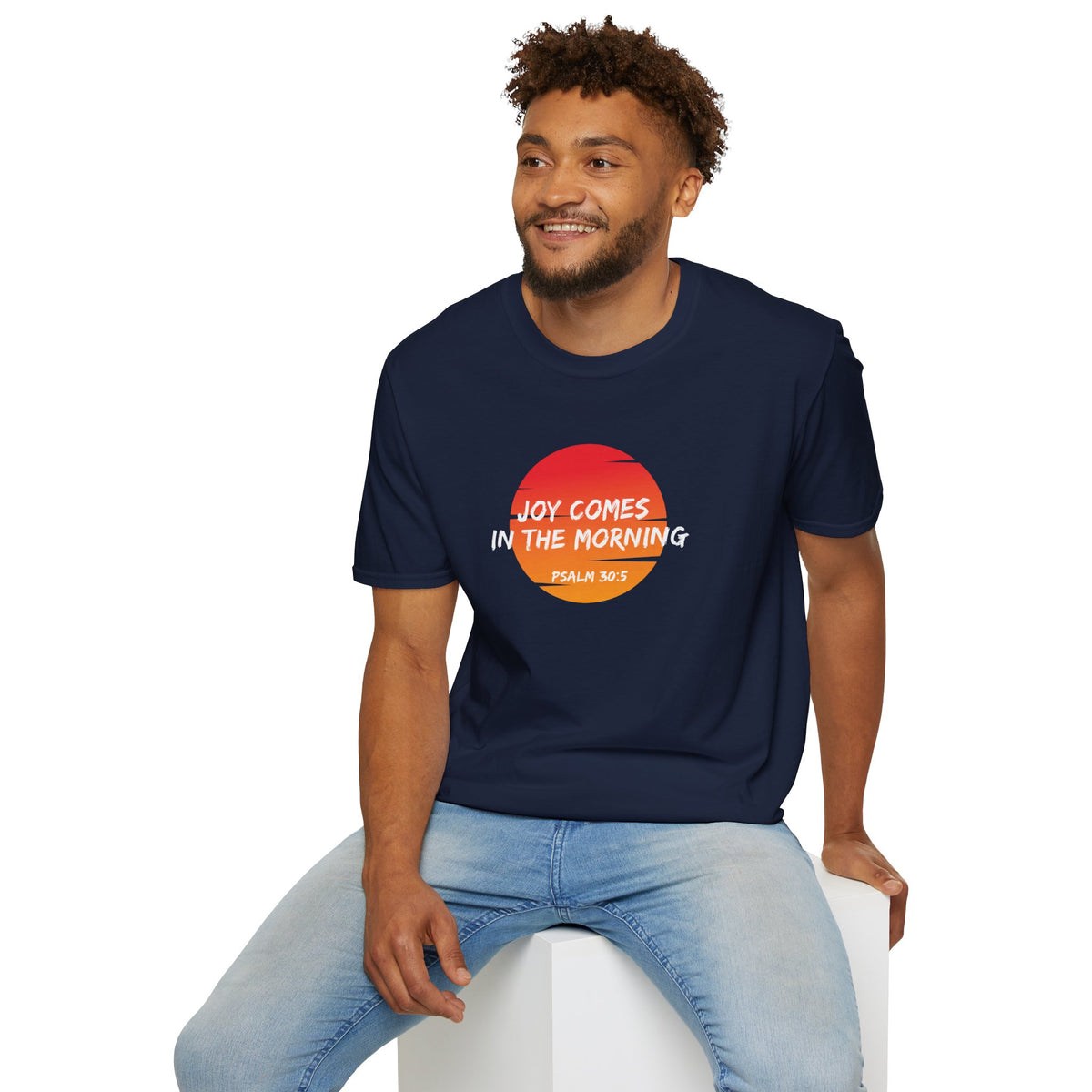 "Joy Comes in the Morning" Unisex Softstyle T-Shirt