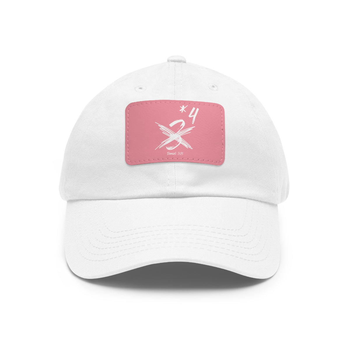 Not Just Three- Dad Hat with Leather Patch (Rectangle)