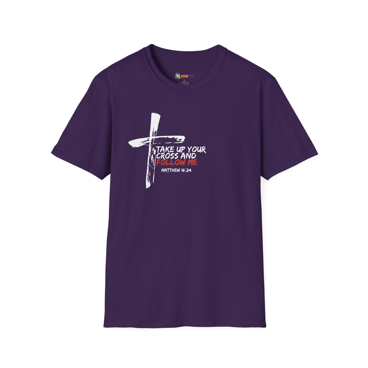 Take Up Your Cross and Follow Me- Unisex Softstyle T-Shirt