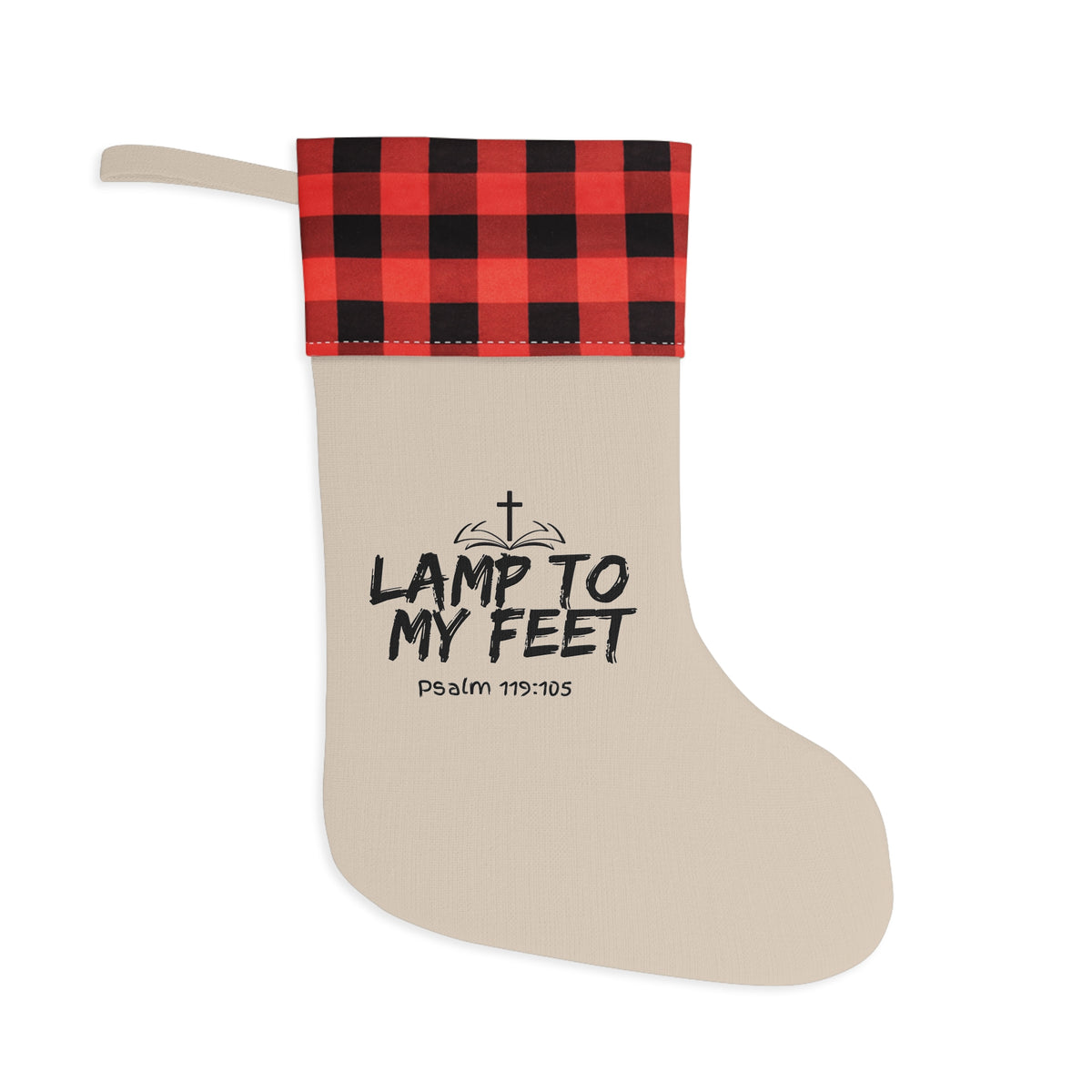 "Lamp To My Feet" Christmas Stocking