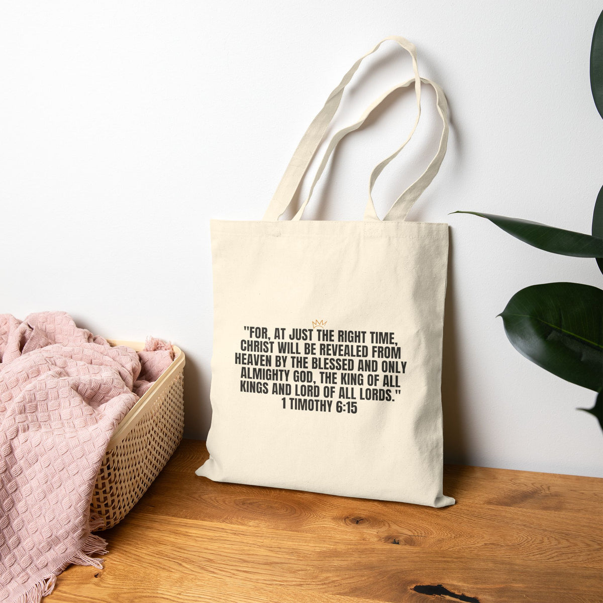 King of Kings | Cotton Canvas Tote Bag