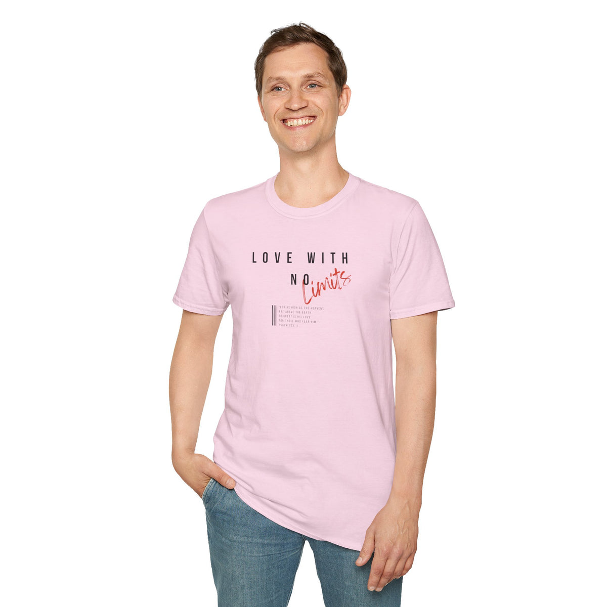 "Love With No Limits" Unisex Softstyle T-Shirt