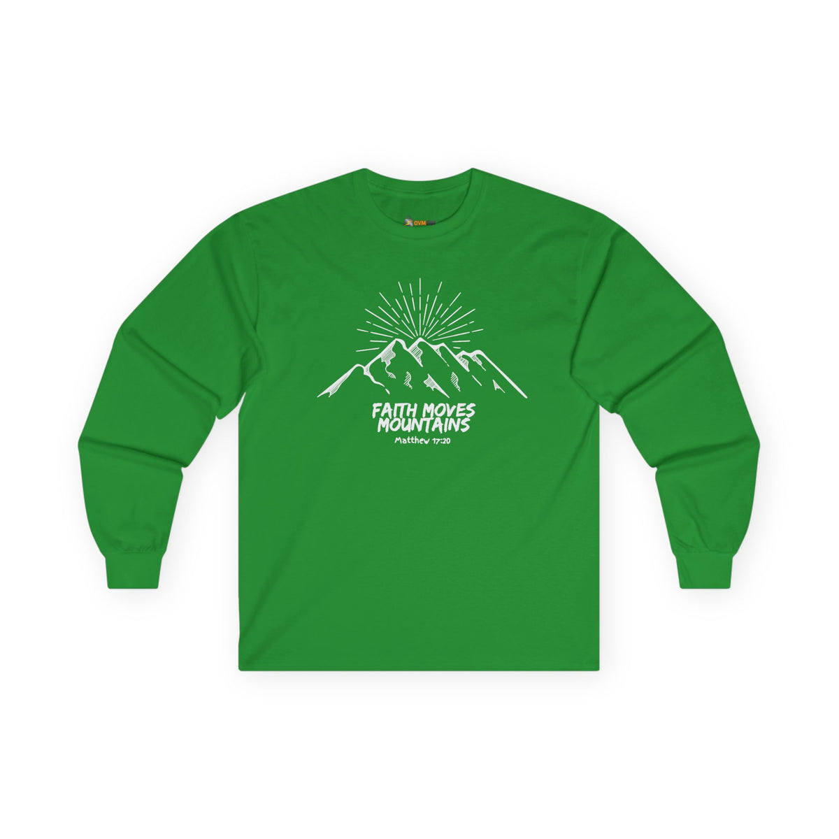 Faith Moves Mountains- Unisex Ultra Cotton Long Sleeve Tee