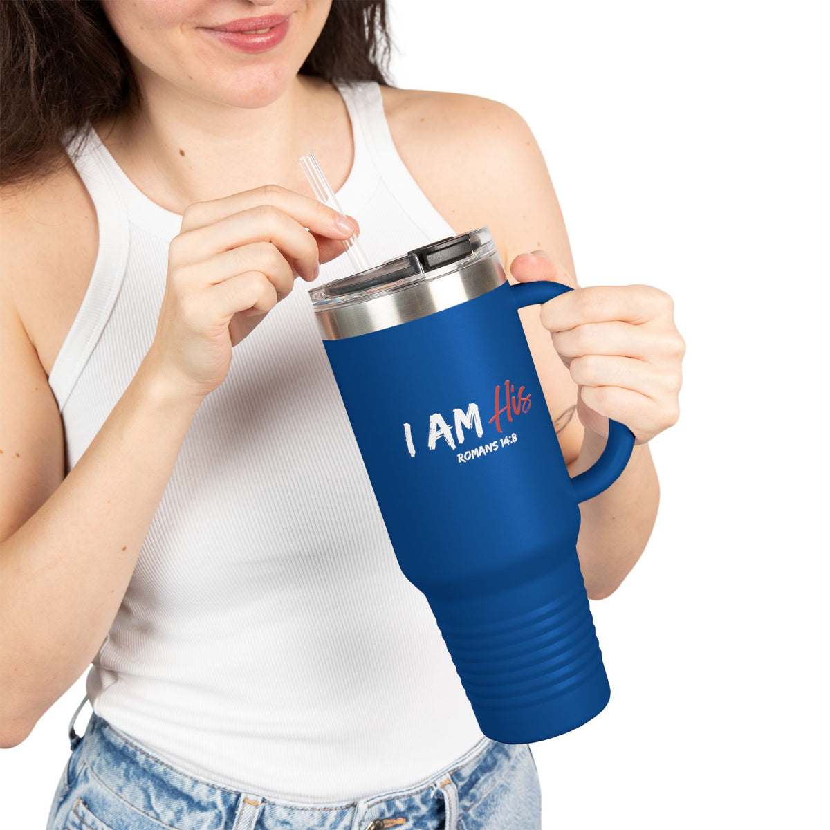 I Am His- Insulated Travel Mug, 40oz