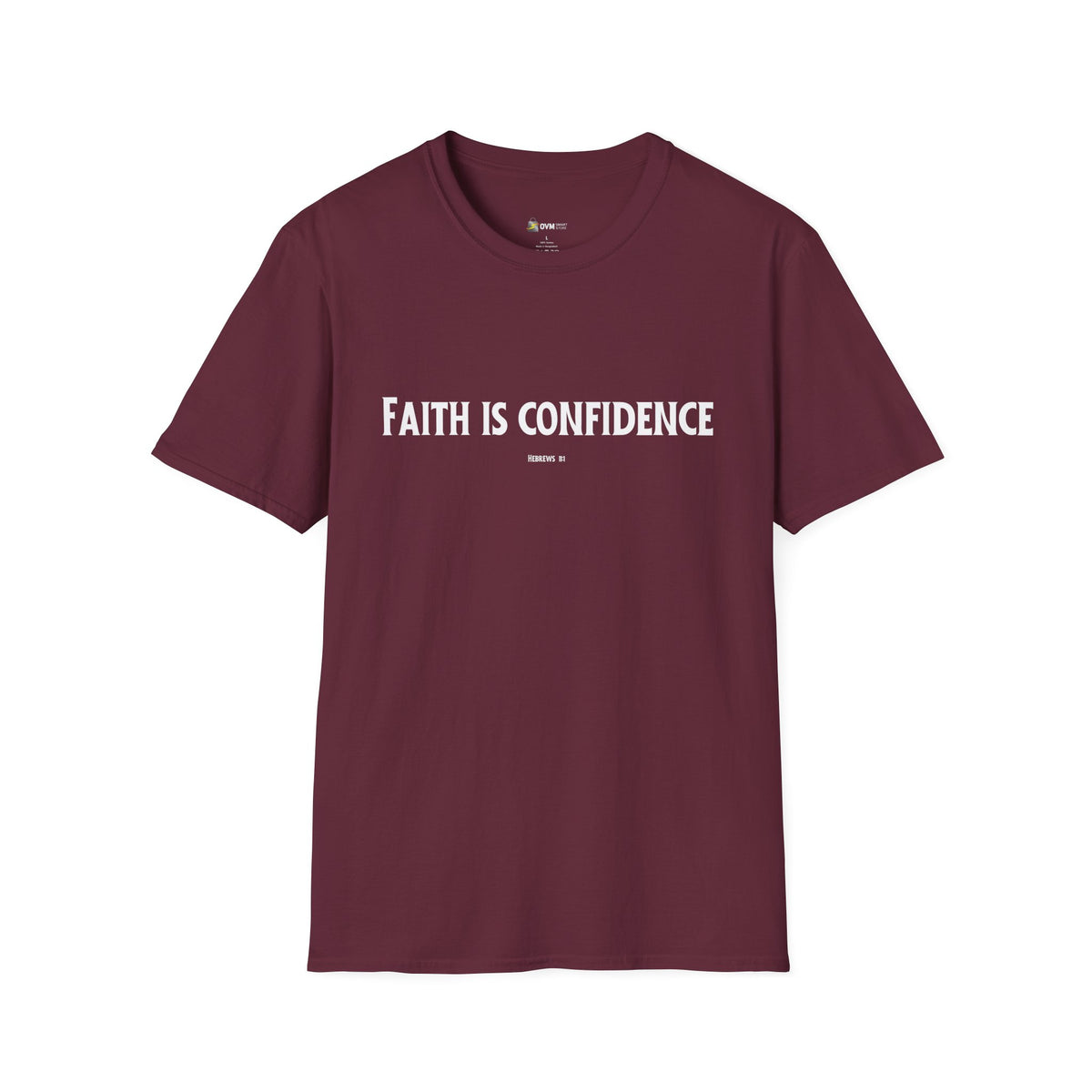 Faith is Confidence Christian T-Shirt – Faith-Inspired Holiday Apparel | Unisex Softstyle T-Shirt