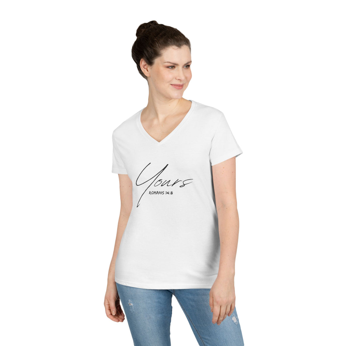 Yours- Ladies' V-Neck T-Shirt