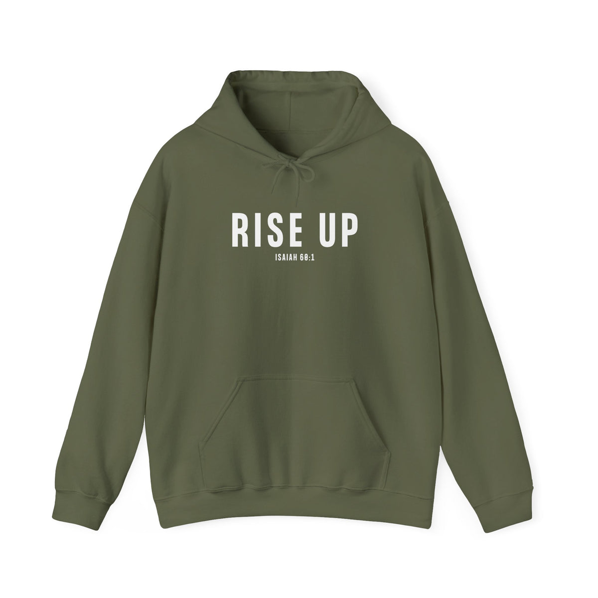 Rise Up Christian Hoodie – Isaiah 60:1 Faith Comfort Wear