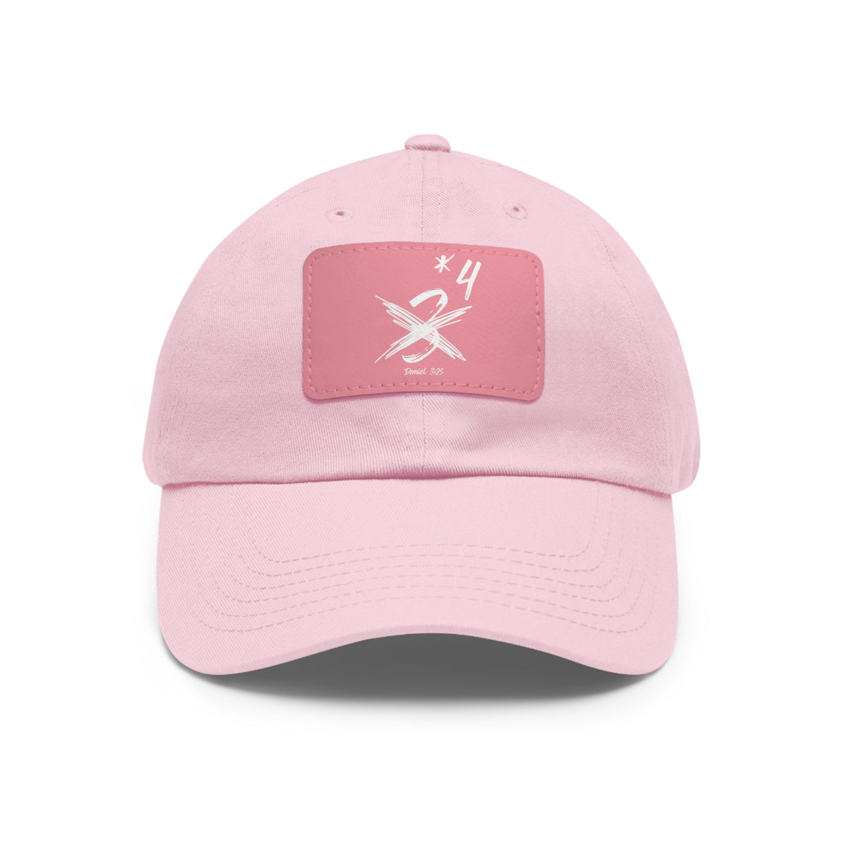 Not Just Three- Dad Hat with Leather Patch (Rectangle)