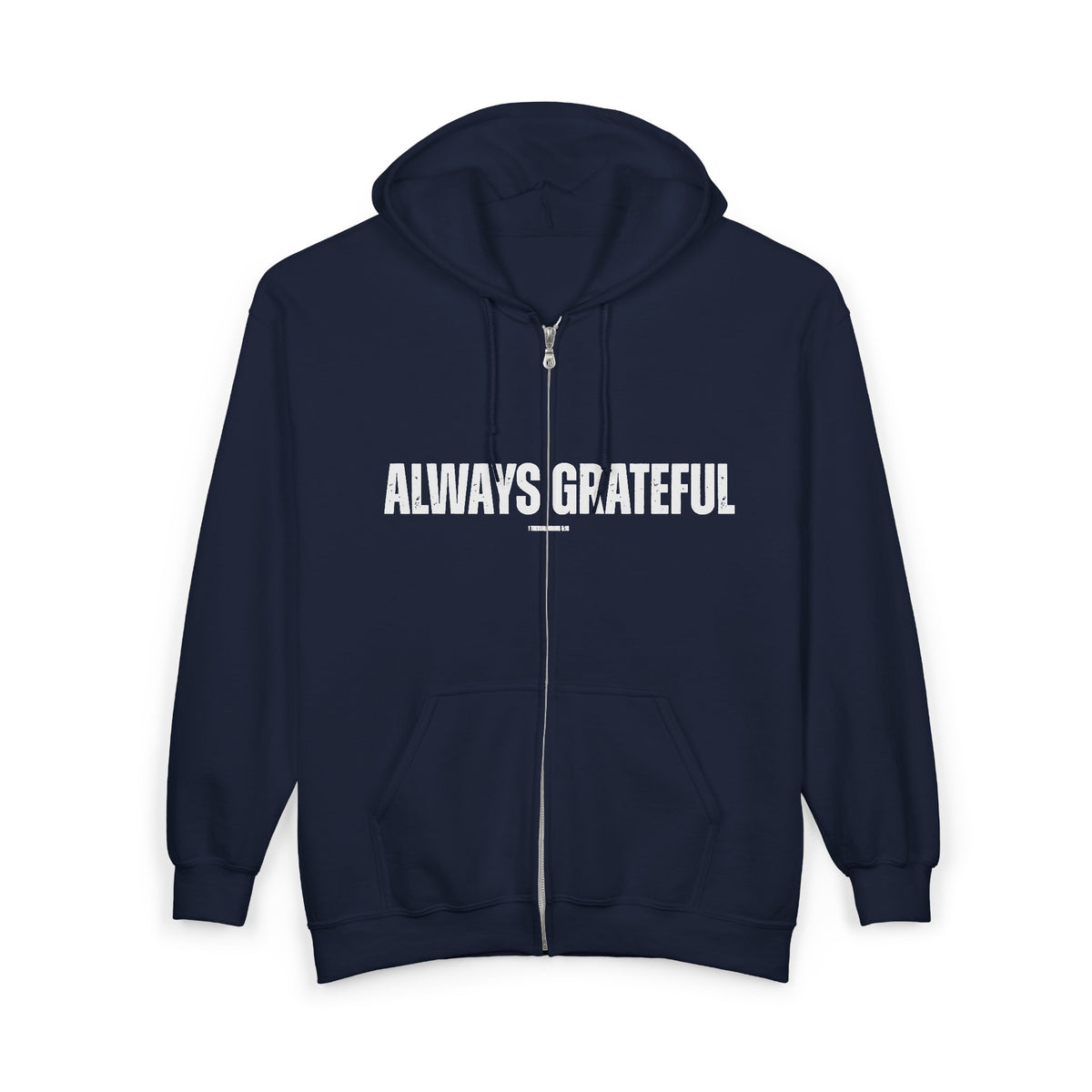 Always Grateful | Men's Heavy Blend™ Full Zip Hooded Sweatshirt