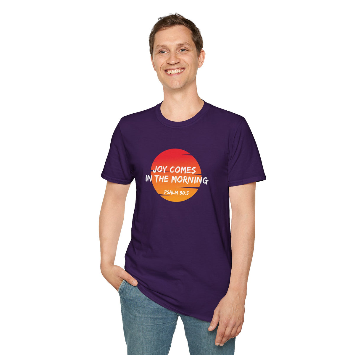 Joy Comes in the Morning- Unisex Softstyle T-Shirt