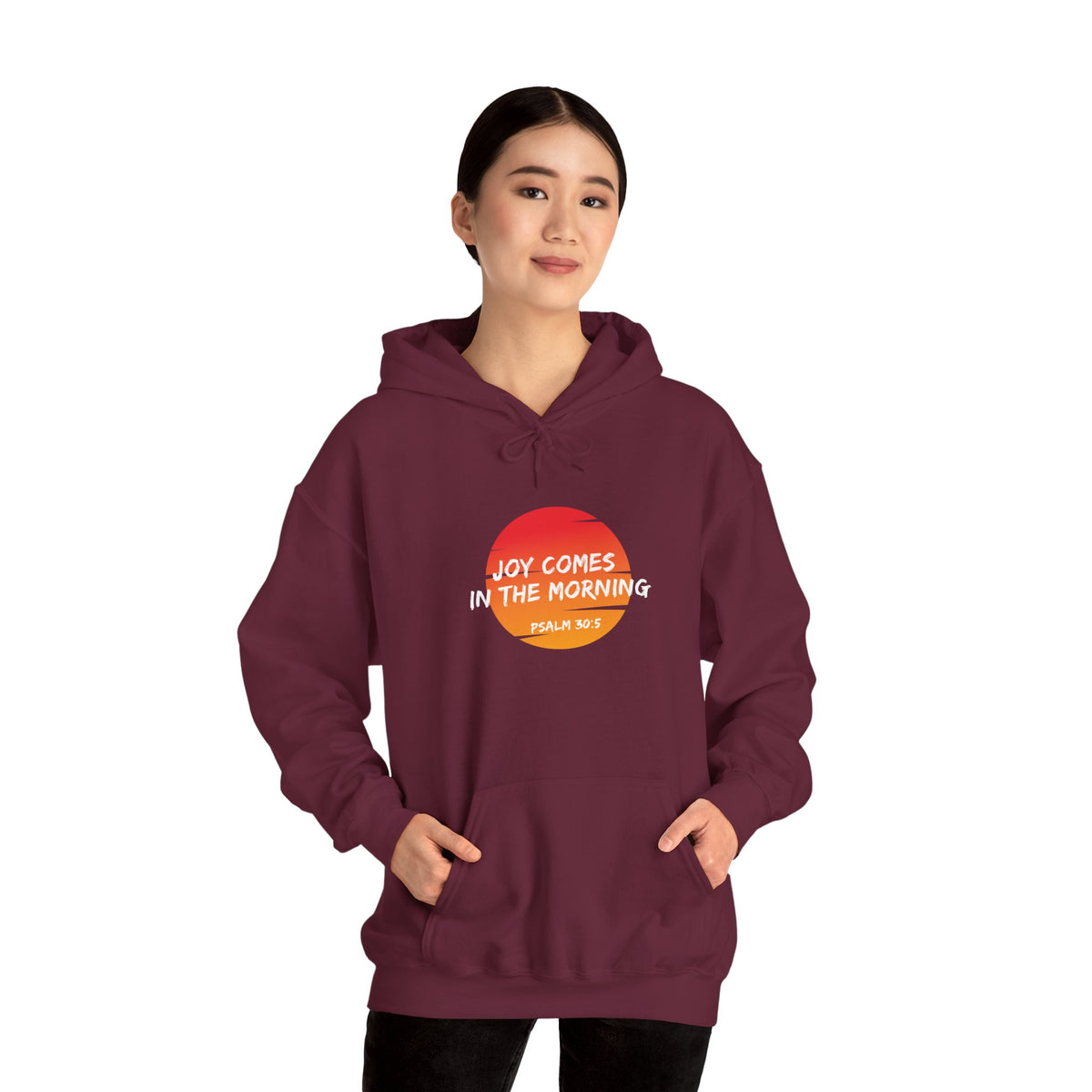 Joy Comes in the Morning- Unisex Heavy Blend™ Hooded Sweatshirt