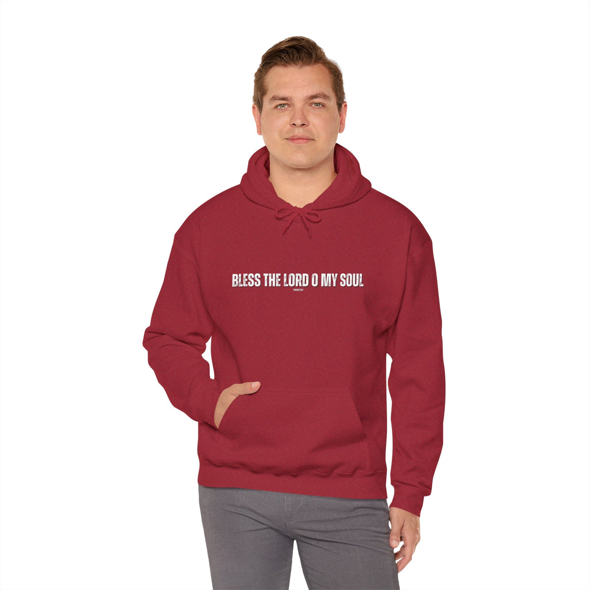 Bless The Lord O My Soul | Men's Heavy Blend™ Hooded Sweatshirt