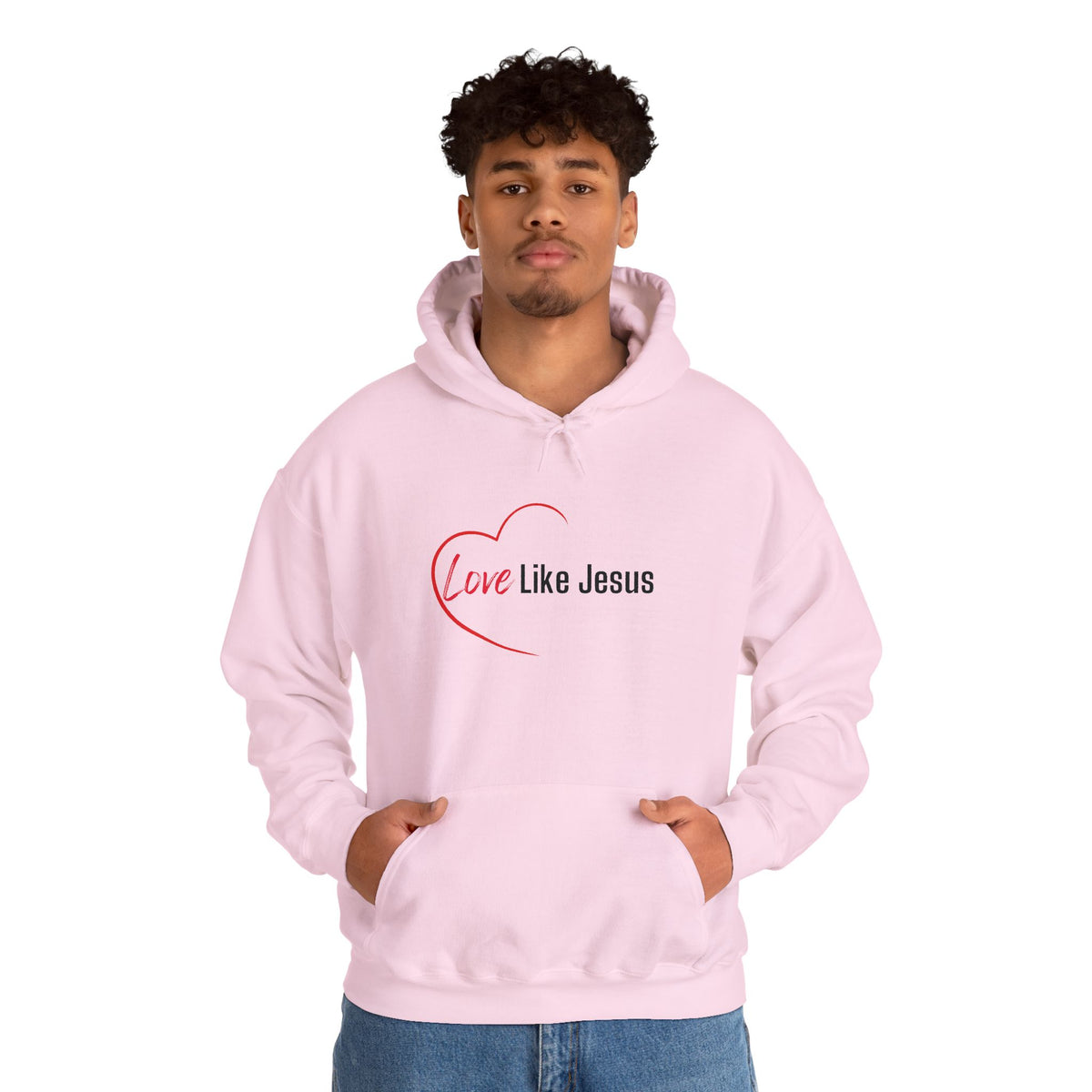 Love Like Jesus Christian Hoodie – Faith-Inspired Comfort Wear - Unisex Heavy Blend™ Hooded Sweatshirt