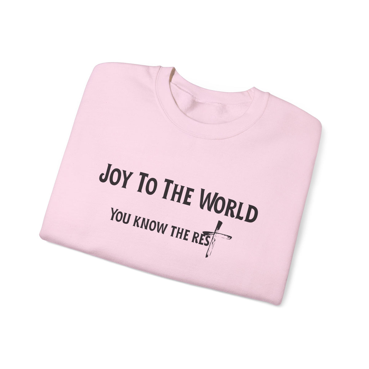 Joy to the World Christian Sweatshirt – Cozy Faith Holiday Apparel | Unisex Heavy Blend™ Crewneck Sweatshirt