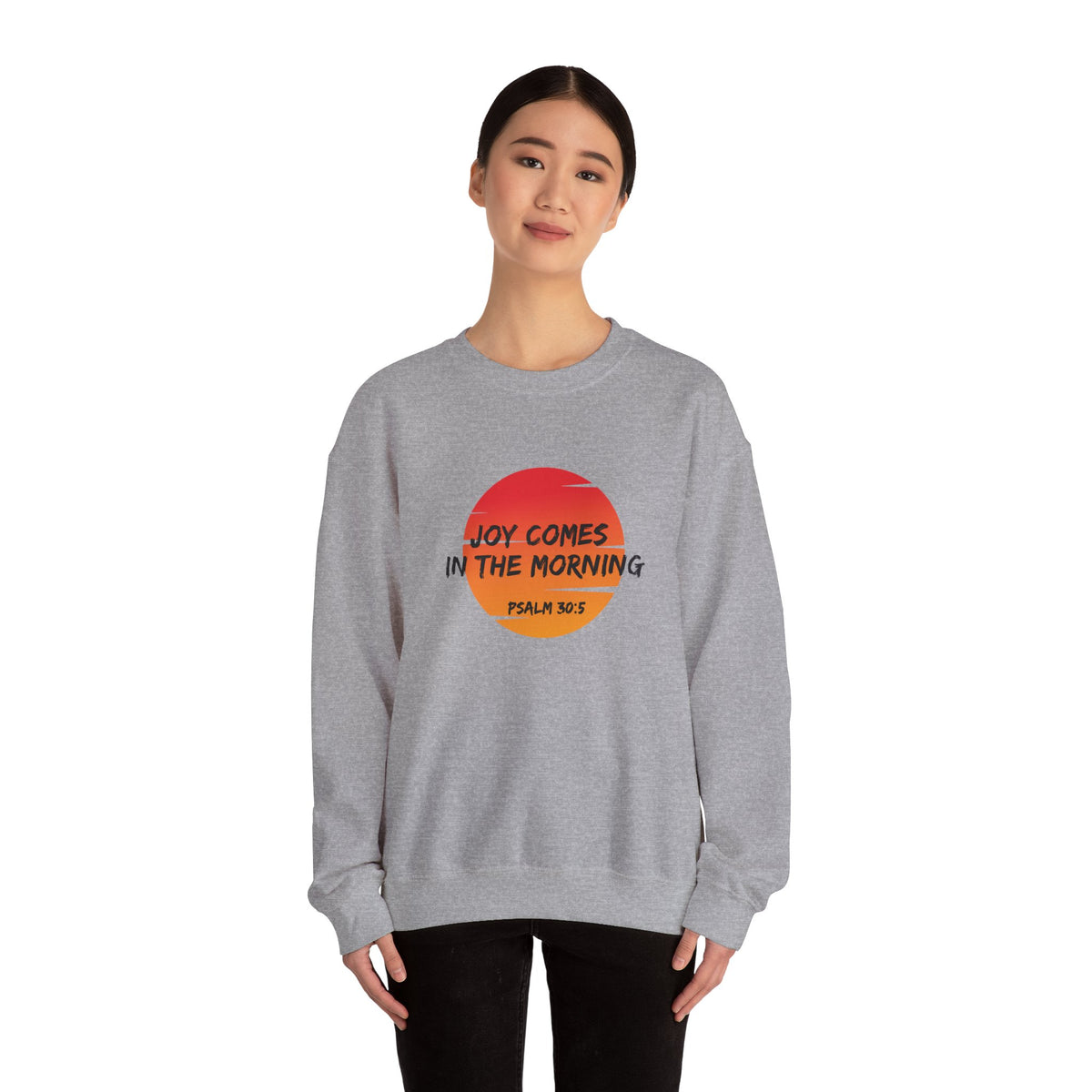 Joy Comes in the Morning- Unisex Heavy Blend™ Crewneck Sweatshirt