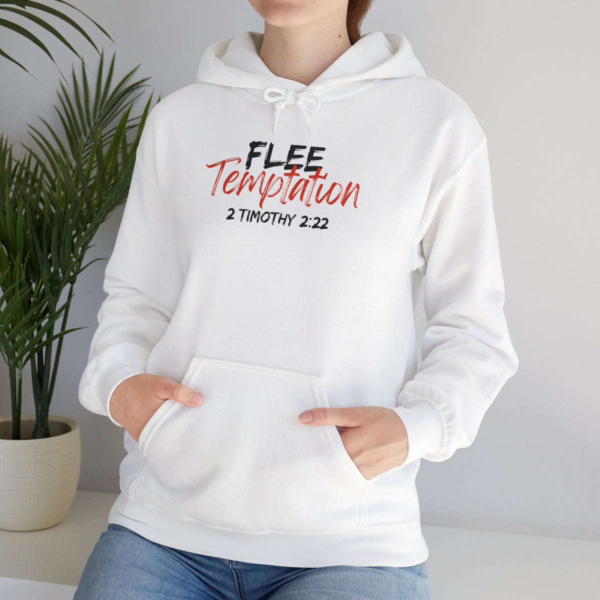 "Flee Temptation" Unisex Heavy Blend™ Hooded Sweatshirt