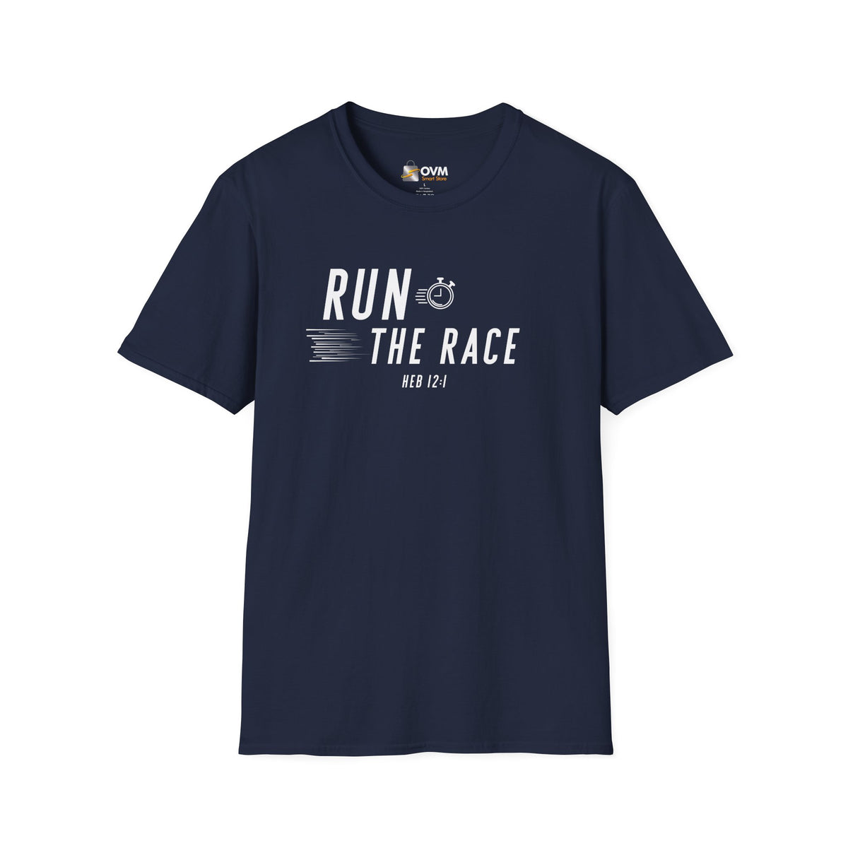 Run the Race Christian T-Shirt – Hebrews 12:1 Faith Apparel