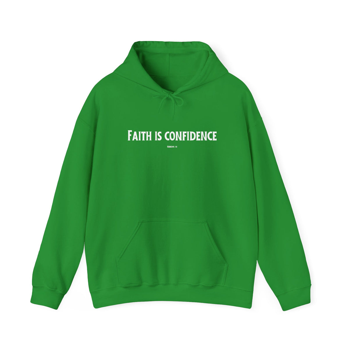 Faith is Confidence Christian Hoodie – Faith-Based Christmas Wear | Unisex Heavy Blend™ Hooded Sweatshirt
